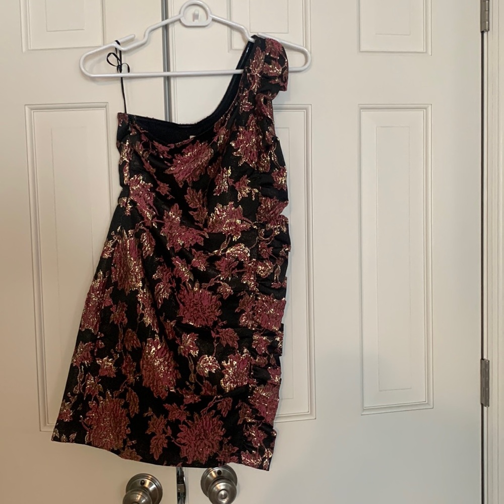 FOR LOVE AND LEMONS one shoulder cocktail dress